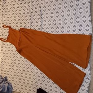 Burnt orange romper / jump suit